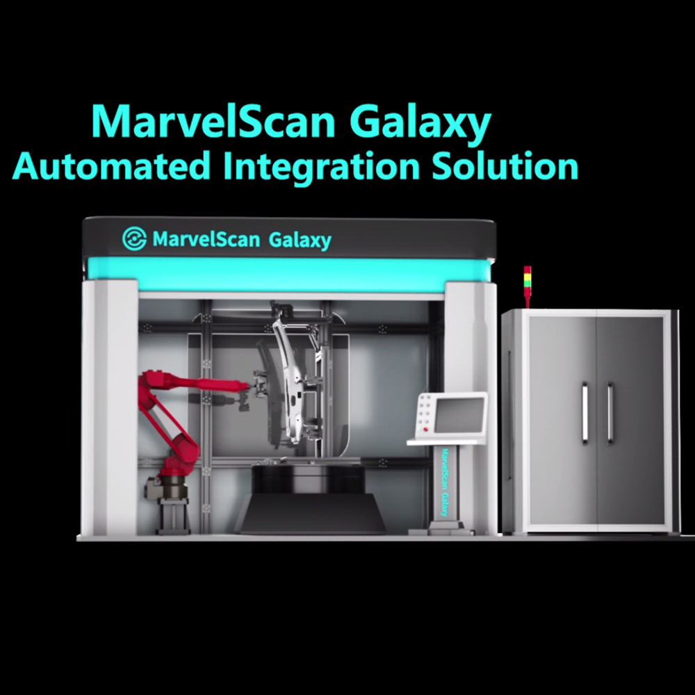 Sistema di scansione 3D montato su robot MarvelScan Galaxy per l&#39;ispezione automatizzata della qualità